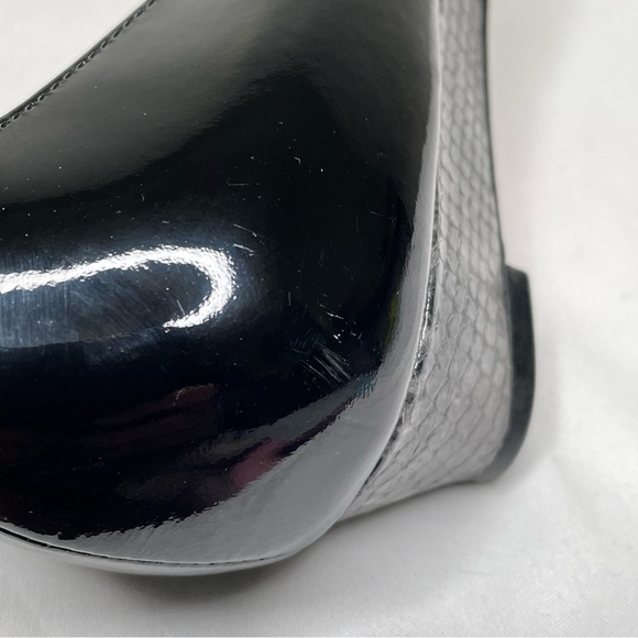 Cole Haan Women's Darleen Black Leather Open Toe Heels Size 6.5 AA (Narrow) - Picture 9 of 13